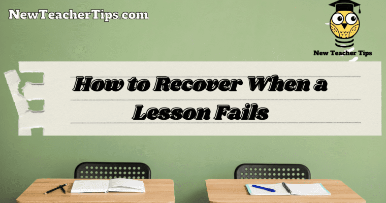 How to Recover When a Lesson Fails