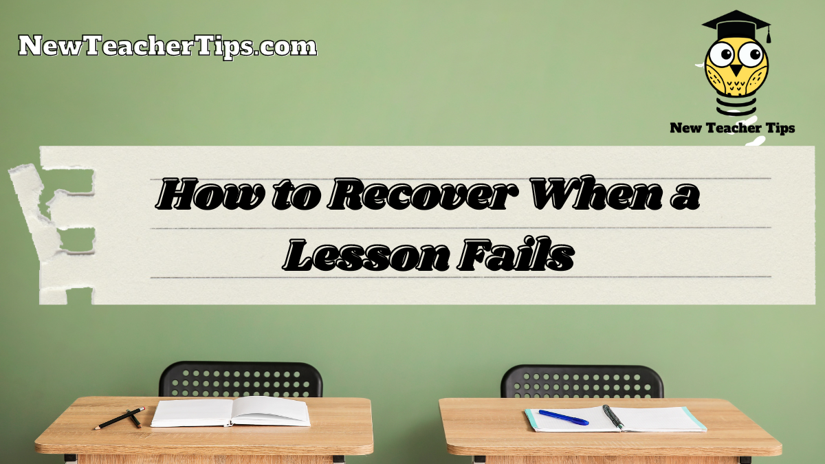 How to Recover When a Lesson Fails